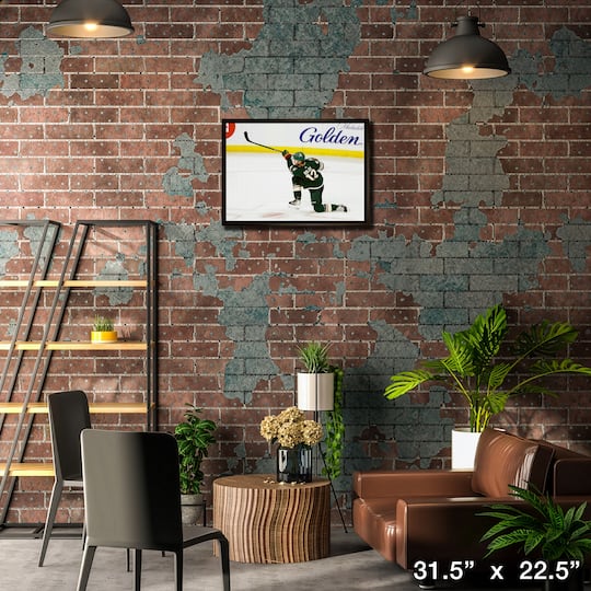 Matt Boldy 20" x 29" Framed Canvas Wild Shooting-H 31.5" x 22.5"